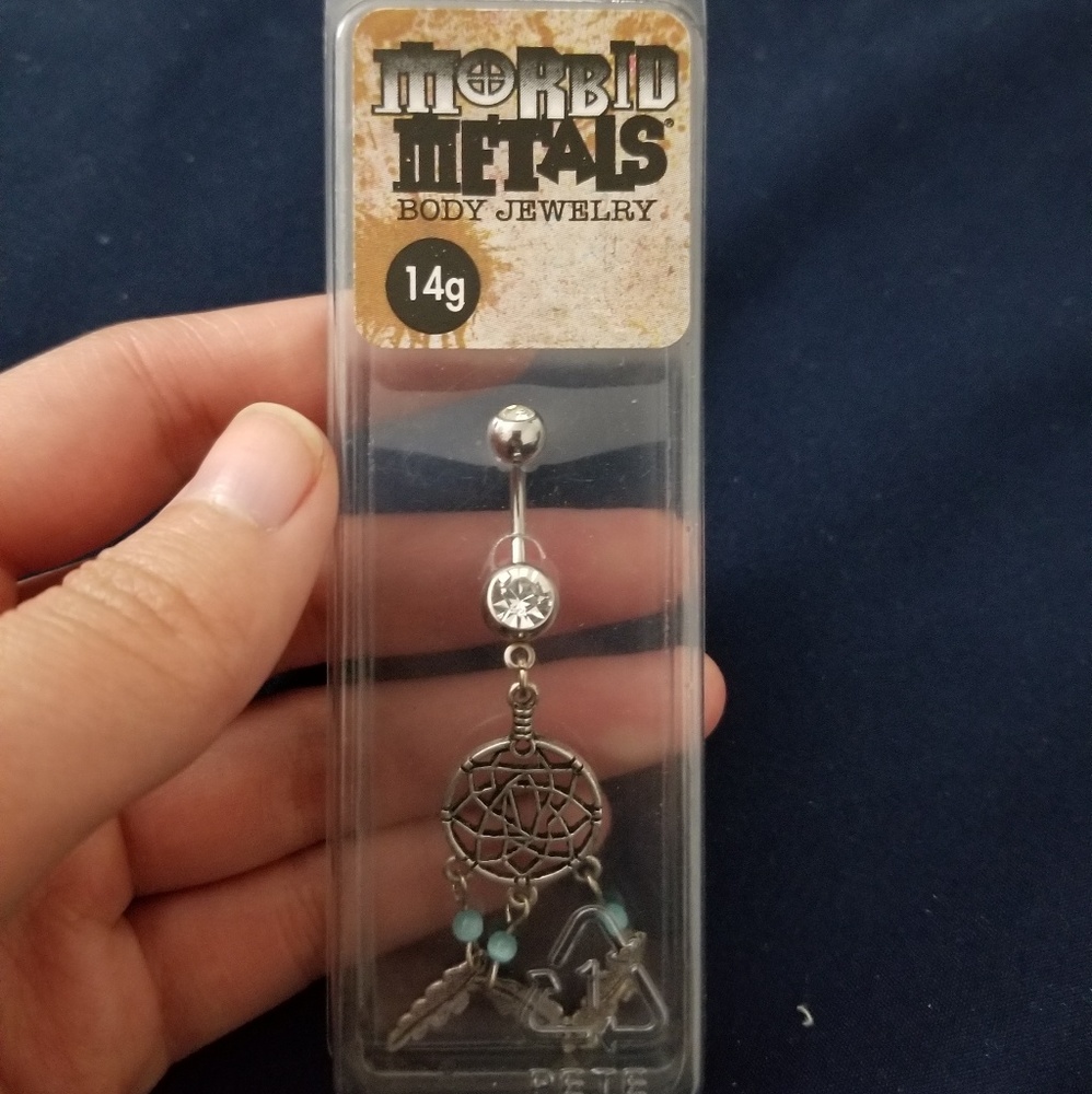 Dream catcher belly ring